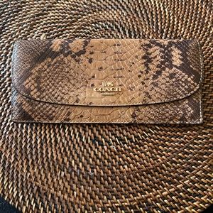 Coach Snake Print Wallet